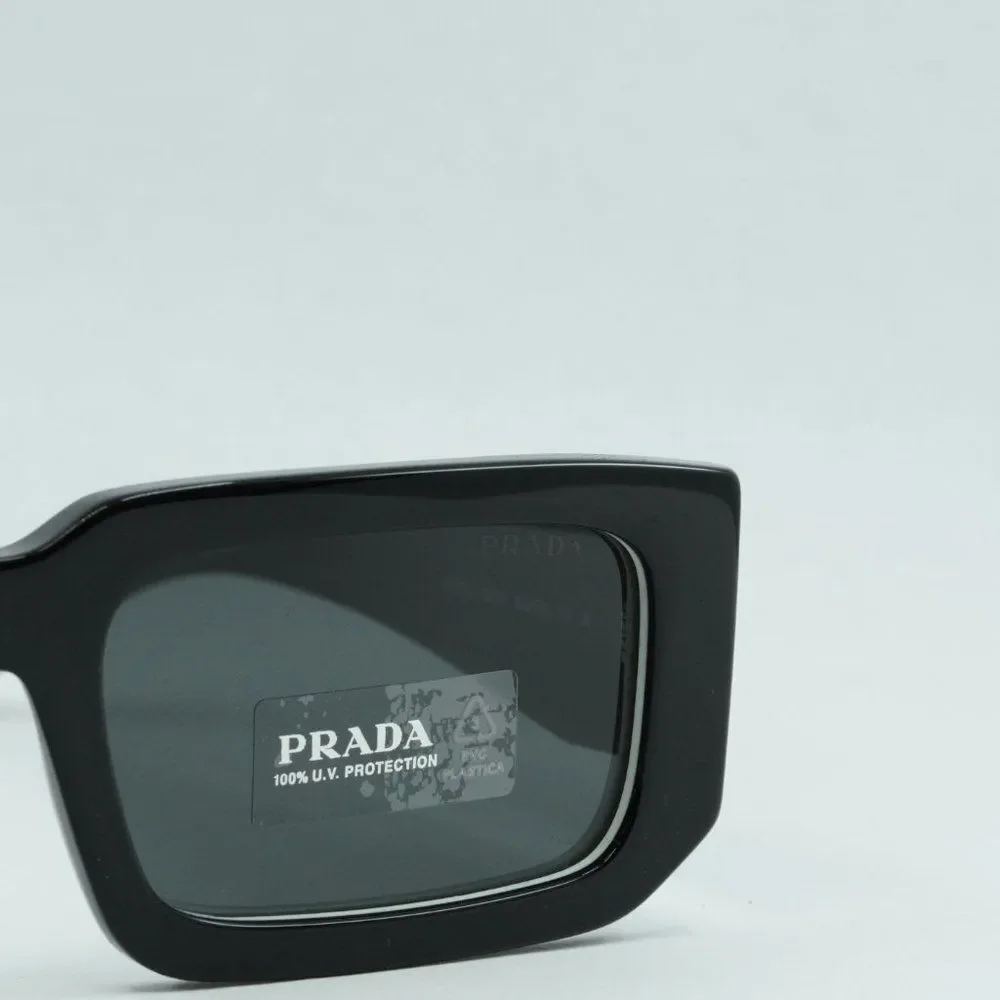 💯 NEW PRADA PR06YS 09Q5S0 BLACK GREY SUNGLASSES - Picture 5 of 13